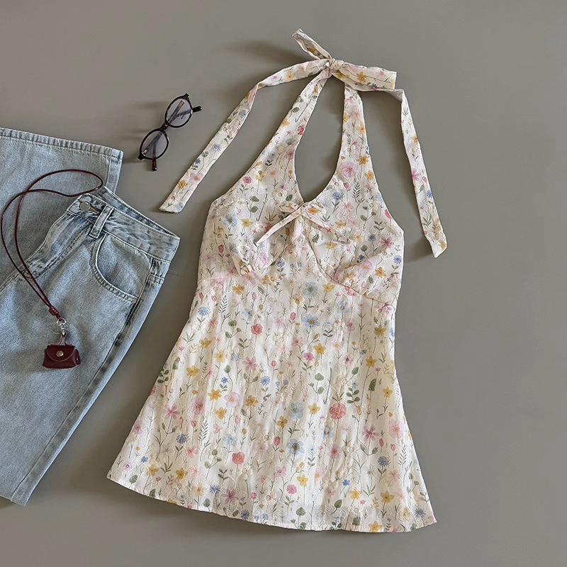 Printing Qc - Chic Halter Shirts for Women Sewing