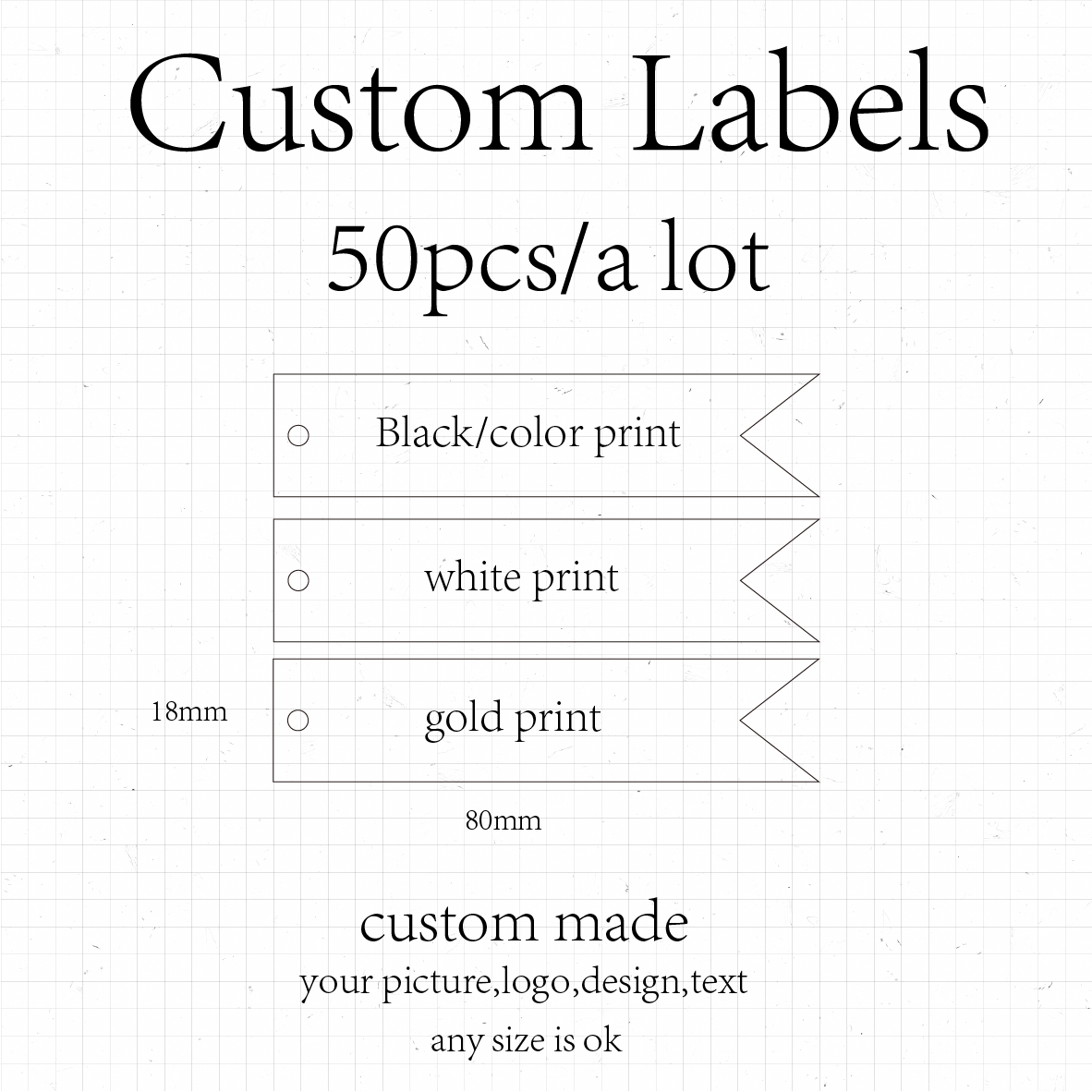 Commercial Printing And Packaging - 50pcs-Bar Label Customization Party Invitation Print