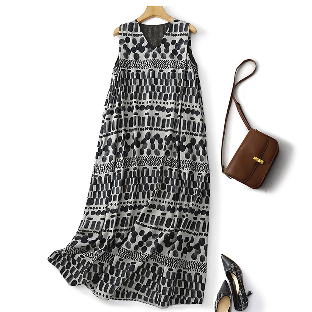 Printing Qc - Summer Print Dress for Women 2025