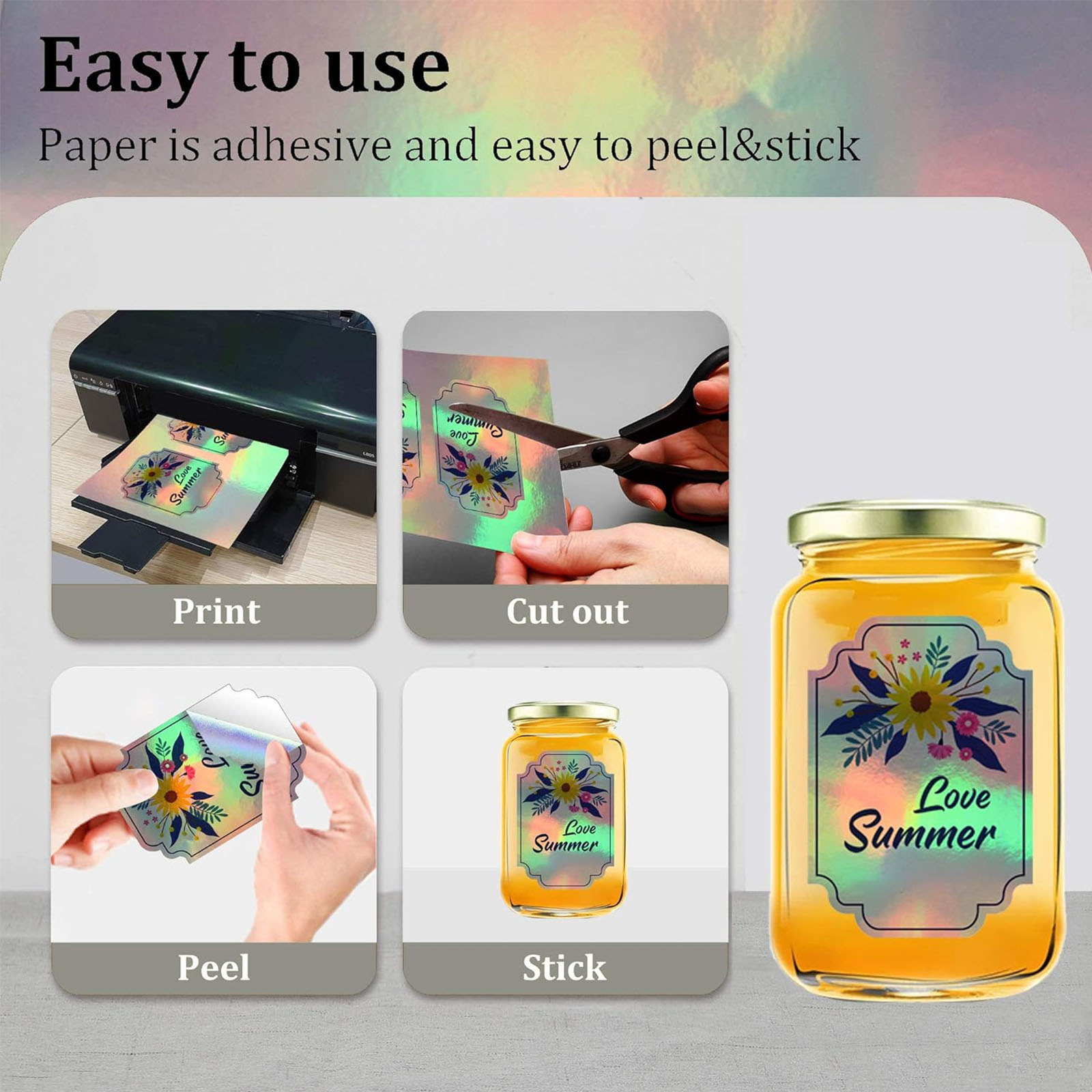 10sheets A4 Holographic Printa - Commercial Vinyl Printing reseña y precio