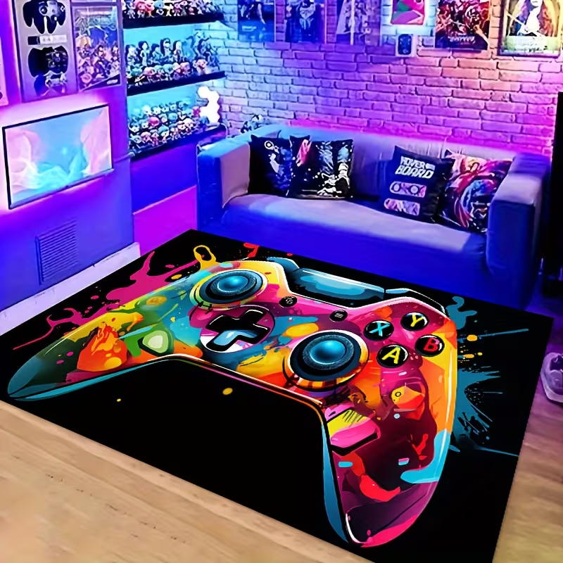 Gamepad Pattern Carpet Lock Ed - Hall Commercial Printing reseña y precio