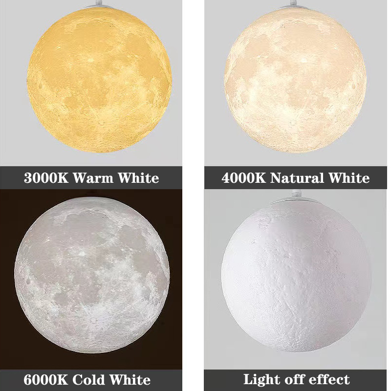 Creative 3D printed moon chand - Hall Commercial Printing reseña y precio