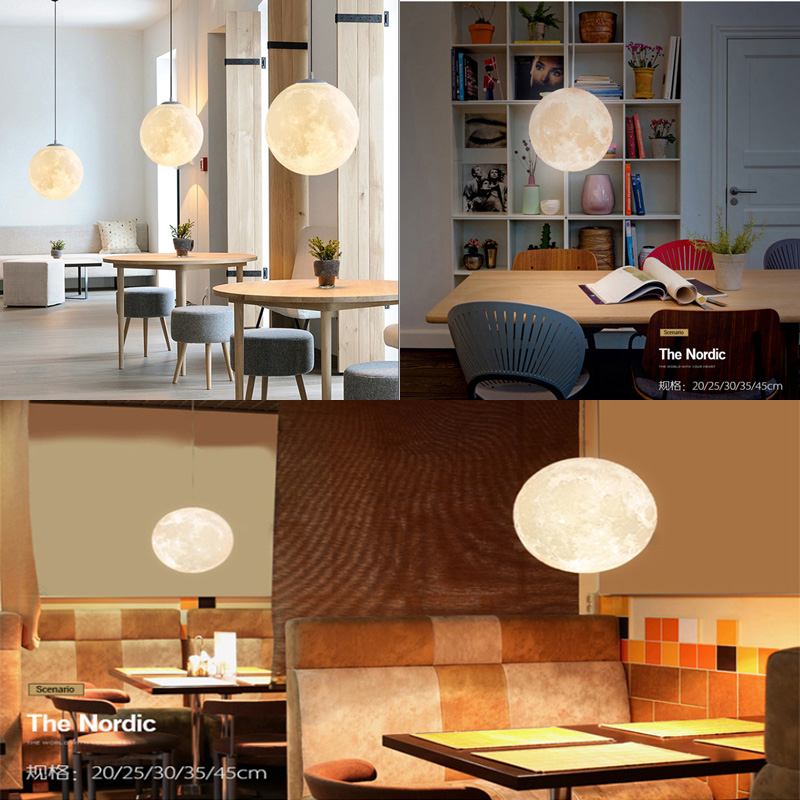Creative 3D printed moon chand - Hall Commercial Printing reseña y precio