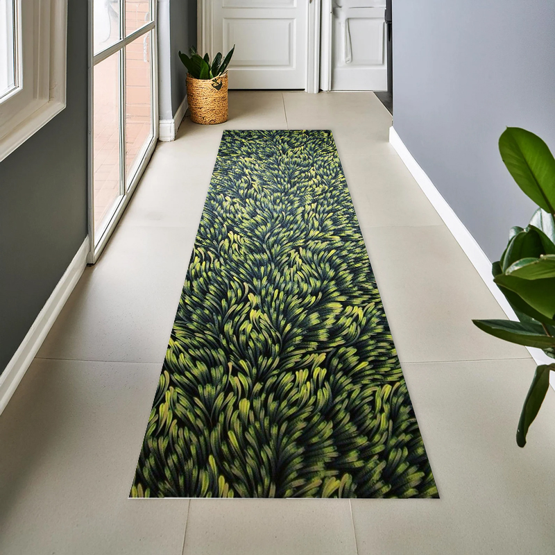 Vibrant Abstract Feather Swirl - Hall Commercial Printing reseña y precio