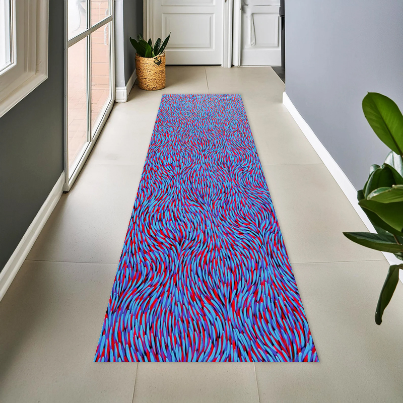 Vibrant Abstract Feather Swirl - Hall Commercial Printing reseña y precio