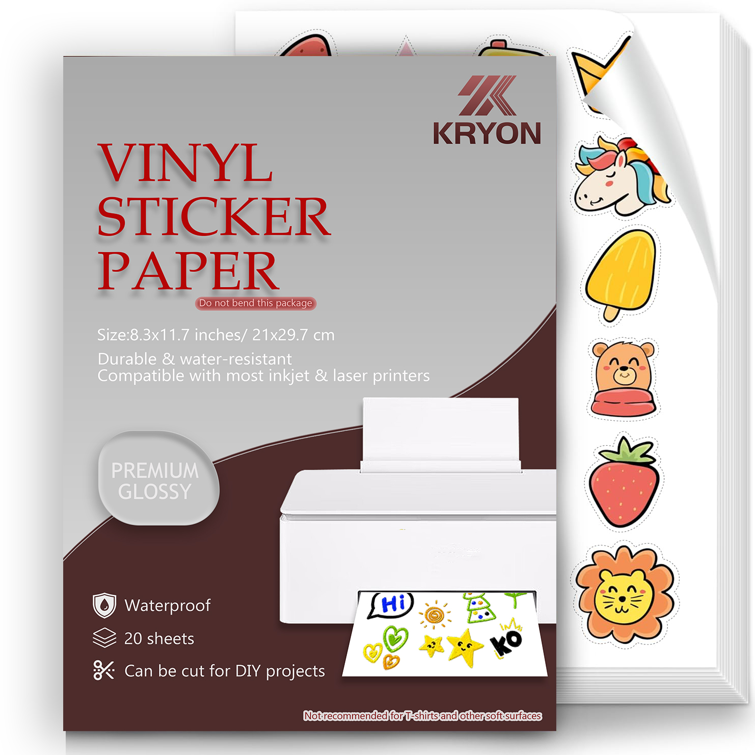 Glossy White Printable Vinyl S - Commercial Vinyl Printing reseña y precio