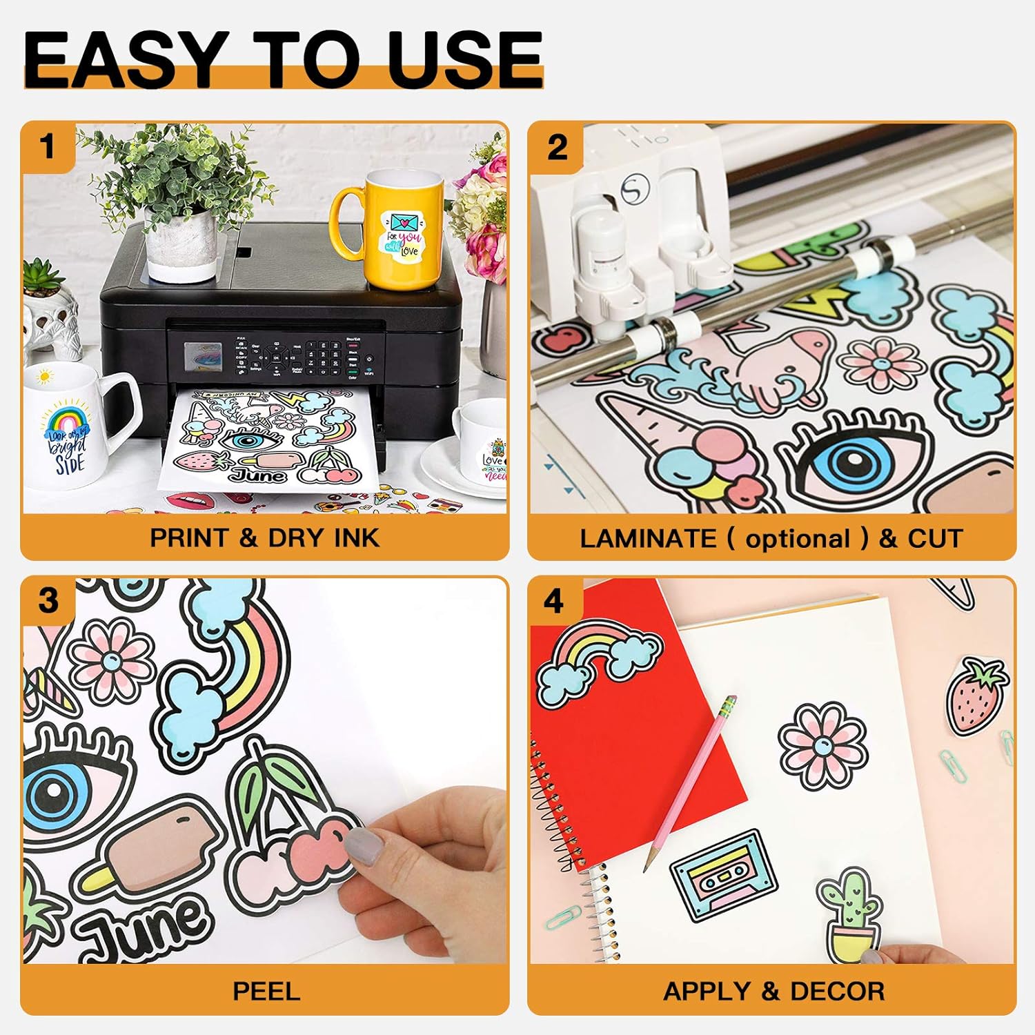 A4 10 Sheets Glossy White Prin - Commercial Vinyl Printing reseña y precio