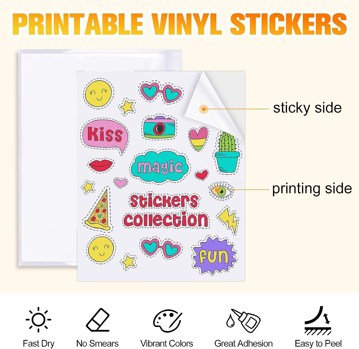 20 printable vinyl sticker she - Commercial Vinyl Printing reseña y precio