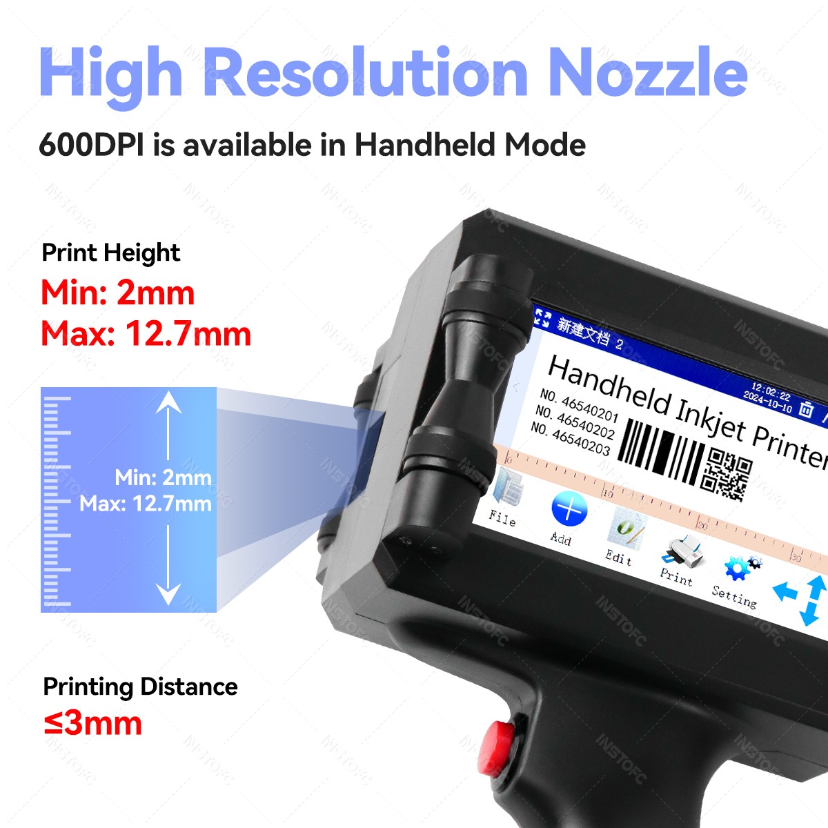 Handheld Inkjet Printer Portab - Commercial Printing And Packaging reseña y precio