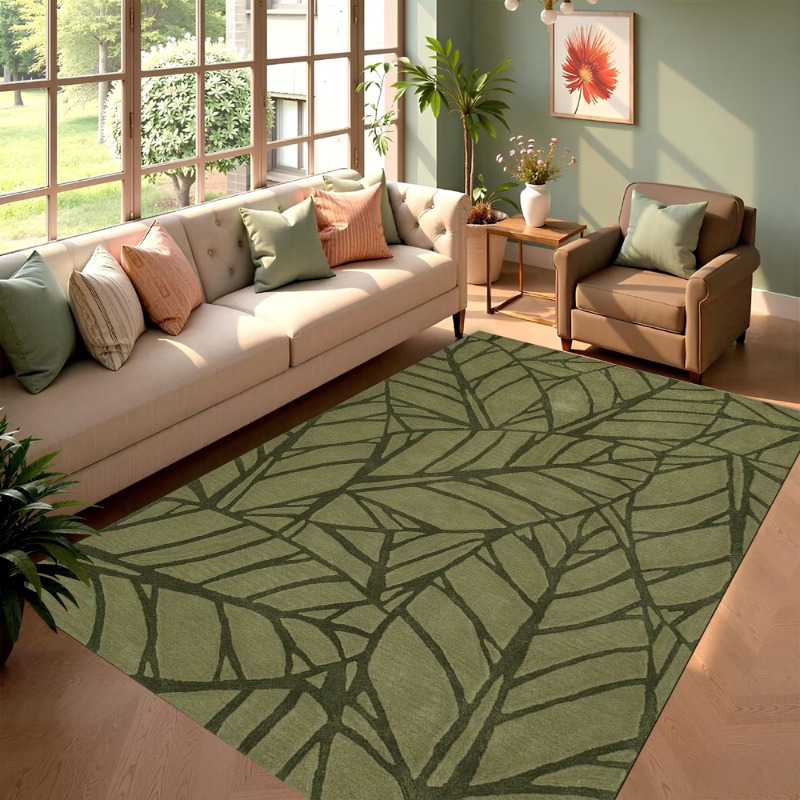 Green Leaf Carpet Nordic Style - Hall Commercial Printing reseña y precio