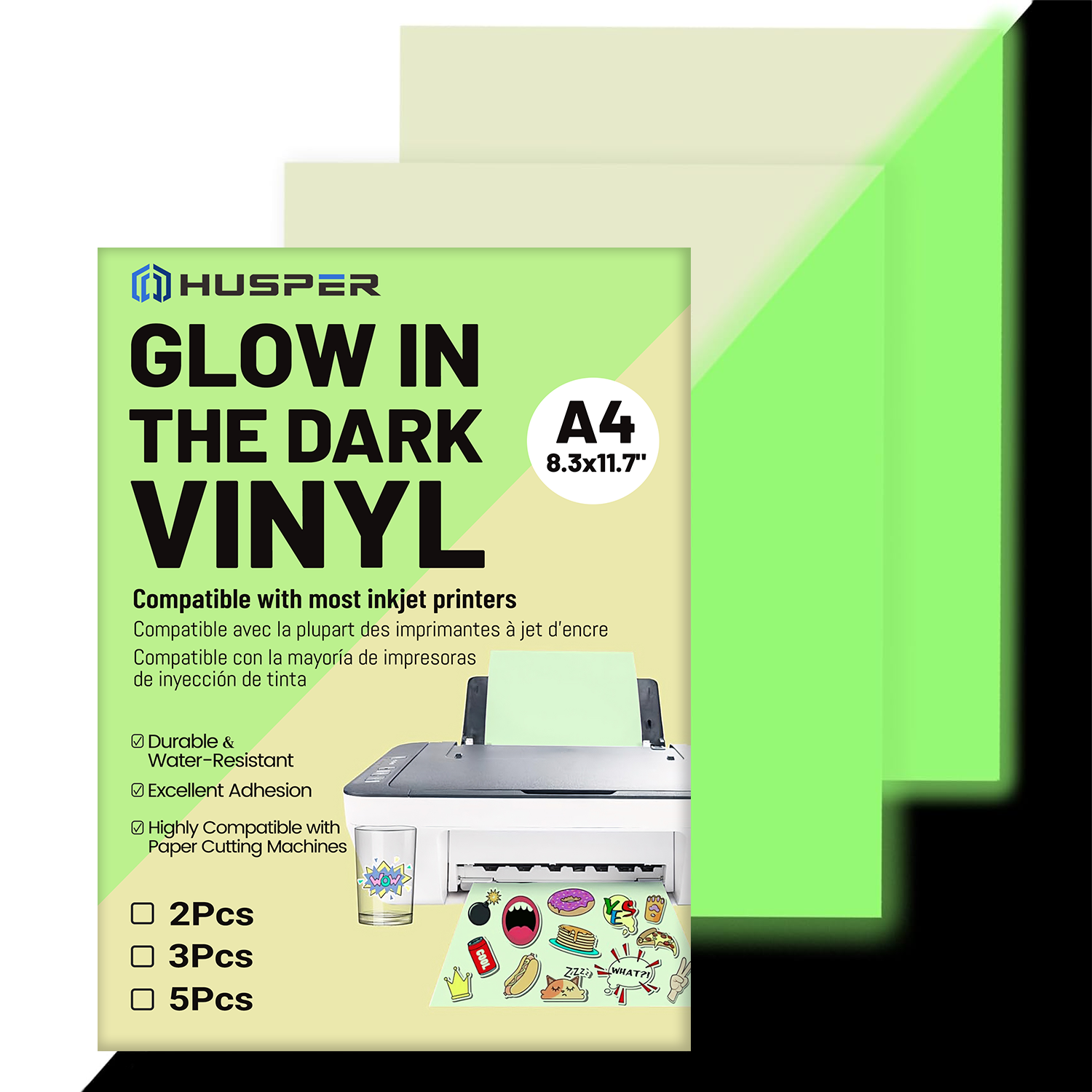 A4 Size Glow in The Dark Print - Commercial Vinyl Printing reseña y precio
