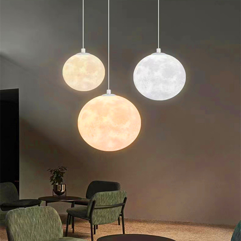 3D Printing Moon Chandelier Si - Hall Commercial Printing reseña y precio