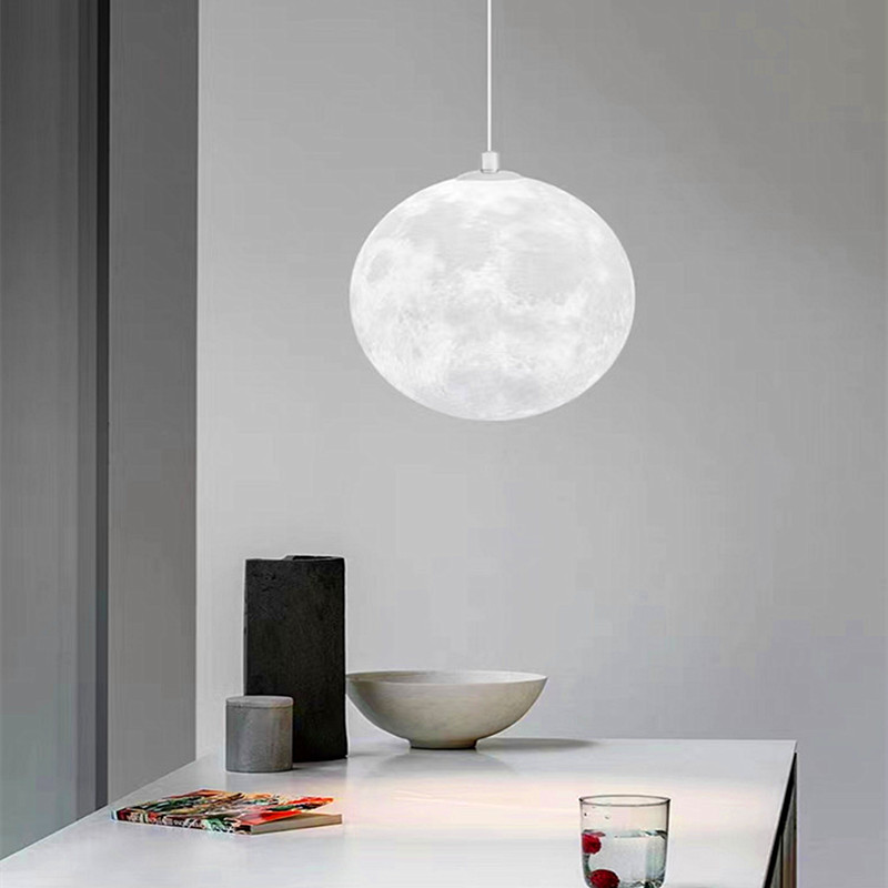 3D Printing Moon Chandelier Si - Hall Commercial Printing reseña y precio
