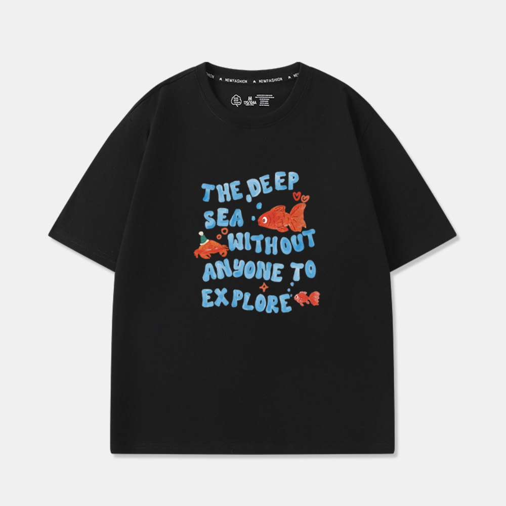 Cute Cartoon Letter Print T-Sh - Printing Qc reseña y precio