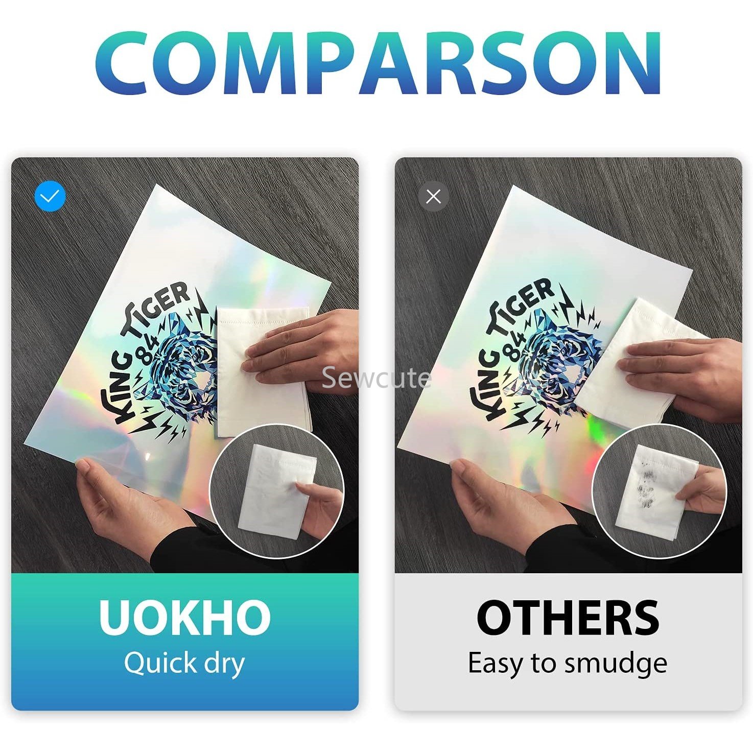 10Sheets Holographic Sticker P - Commercial Vinyl Printing reseña y precio