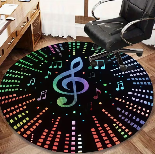 Elegant Circular Floor Mat wit - Commercial Vinyl Printing reseña y precio